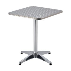 MESA CUADRADA ALUMINIO